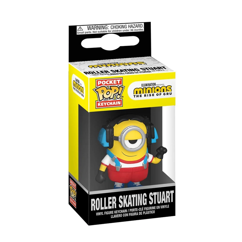 Ігрова фігурка на кліпсі FUNKO POP! серії "Посіпаки 2" - СТЮАРТ НА РОЛИКАХ