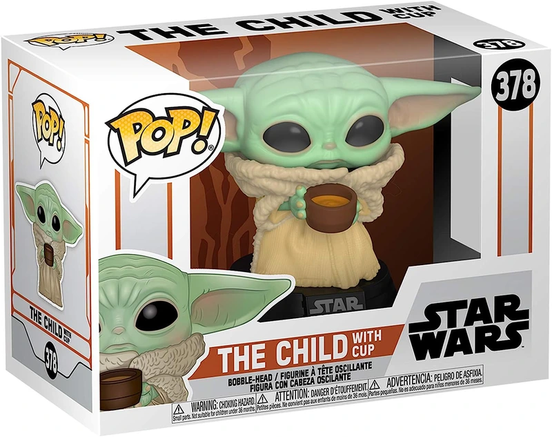 Малюк Йода з чашкою - Funko POP Star Wars The Mandalorian #378: The Child (with Cup)
