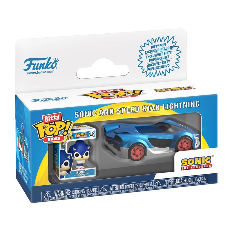 Набір фігурок BITTY POP! Rides серії "Сонік" - ЇЖАК СОНІК З МАШИНОЮ — Funko