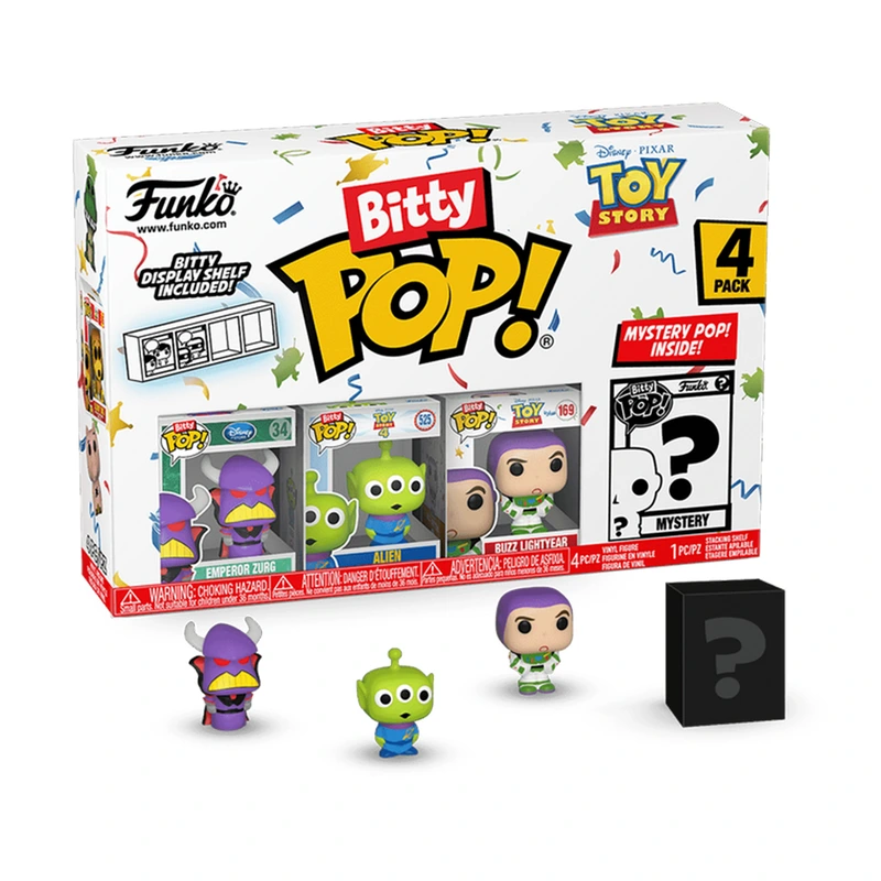 Набір ігрових фігурок BITTY POP! серії "Історія іграшок" - ЗОРГ (4 фігурки в ас.) — Funko