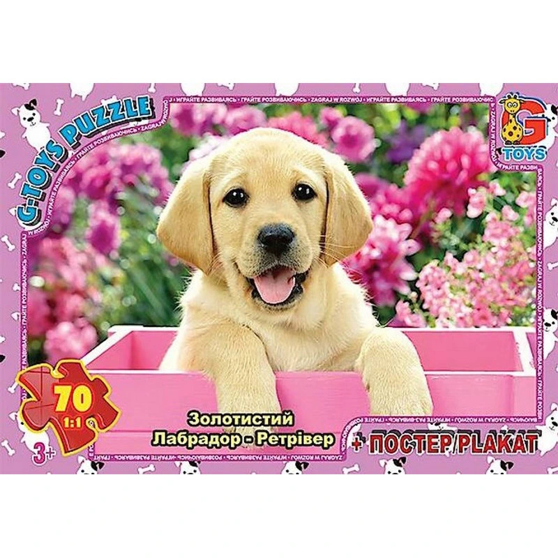 Дитячий пазл "Домашні улюбленці" AN147 плакат 70 елементів — G-Toys