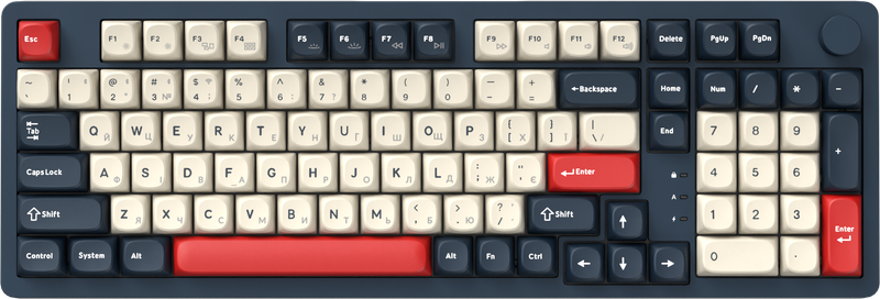 Бездротова механічна клавіатура GamePro Asgard Drakkar (MK305BL)