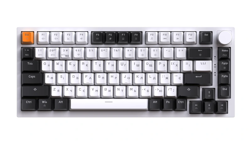 Бездротова механічна клавіатура GamePro Asgard Valhalla (MK160W Pro) 75% QLAB orange switches
