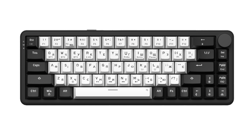 Бездротова механічна клавіатура GamePro Asgard Valhalla  (MK210B Pro) 65% QLAB orange switches
