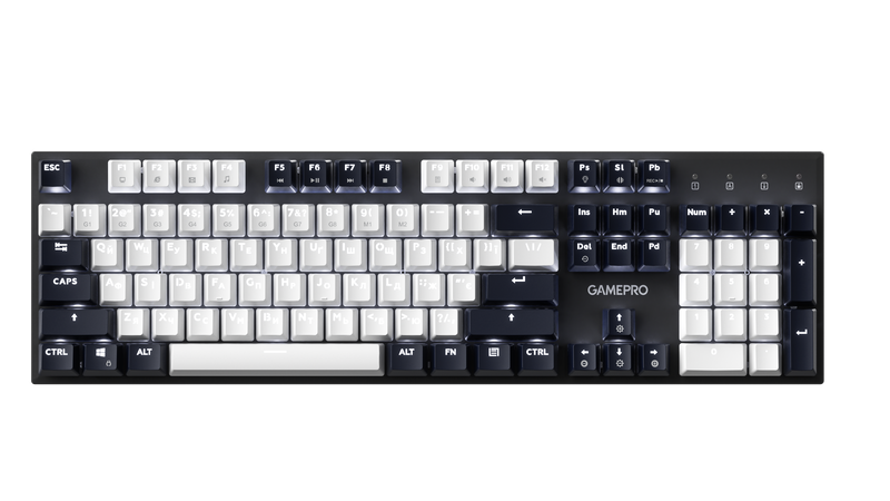 Дротова механічна клавіатура GamePro Genesis Metallic (MK144B) 100% Red switches