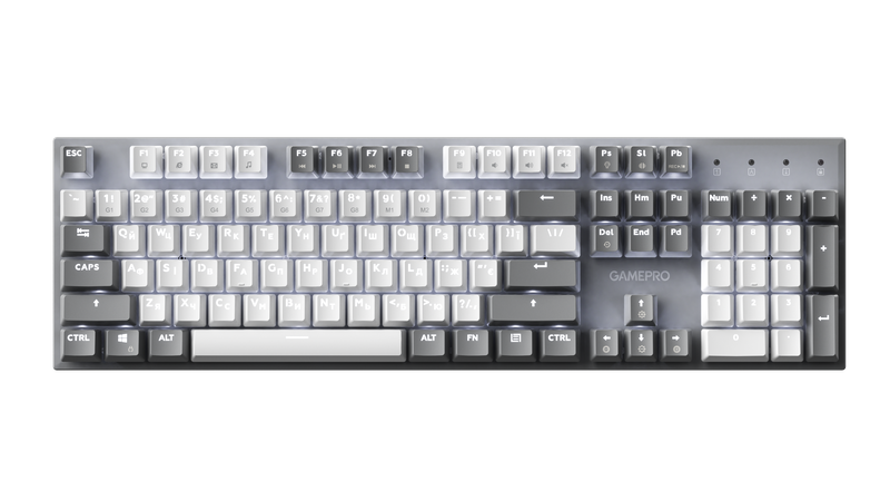 Дротова механічна клавіатура GamePro Genesis Metallic (MK144G) 100% Red switches