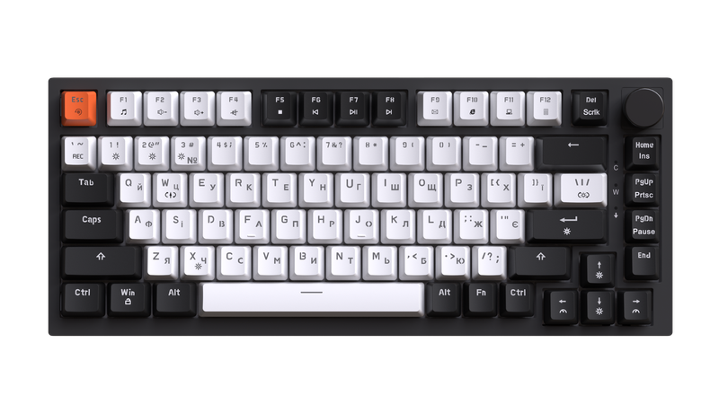Дротова механічна клавіатура GamePro MK160 V2 Warden QLAB Sakura Black (MK160-V2-B-QS)