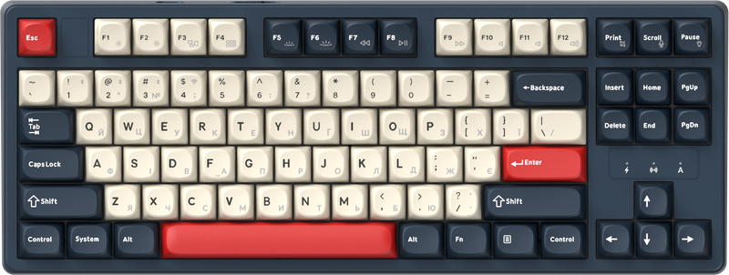 Бездротова механічна клавіатура GamePro Asgard Ragnar (MK285BL)