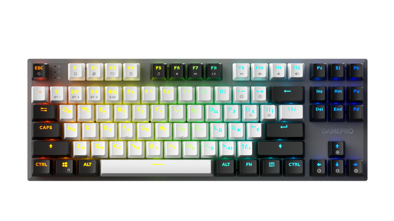 Бездротова механічна клавіатура GamePro Genesis Joker Pro (MK124G) 87% Red switches — GamePro