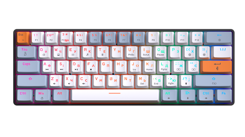 Дротова механічна клавіатура GamePro MK130R (Red) з Hot-Swap RGB Black