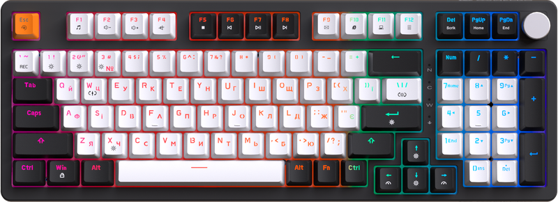 Дротова механічна клавіатура GamePro MK170B (Red) з Hot-Swap RGB Black — GamePro