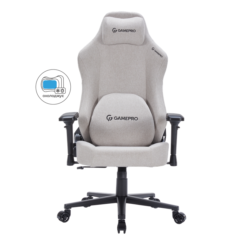 Крісло ігрове GamePro FGC750LG Fabric Light Gray