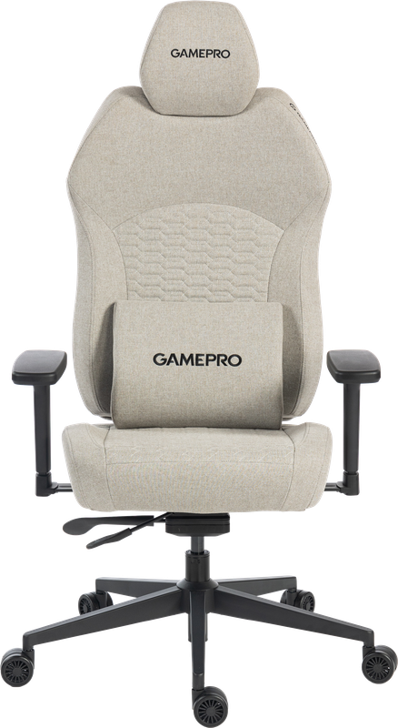 Крісло ігрове GamePro GC760LG Fabric Light Gray — GamePro
