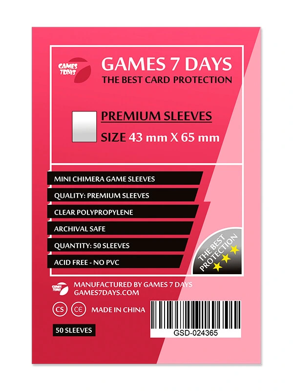 Протектори Games7Days (43 x 65 мм) Premium Mini Chimera (50 шт)