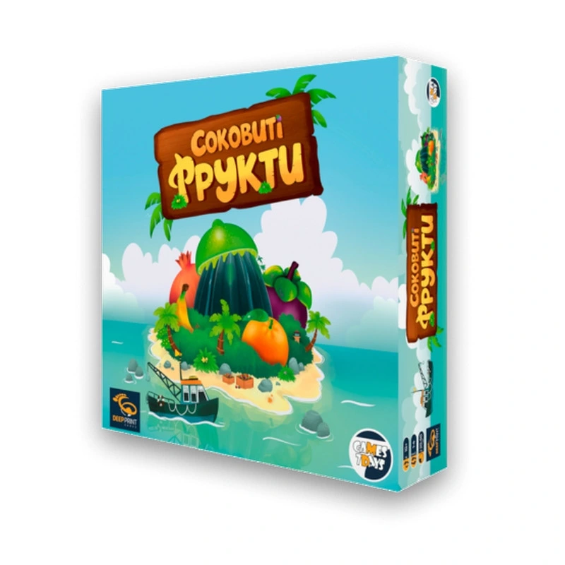 Настільна гра "Соковиті фрукти" SF001U 100 дерев'яних фігурок фруктів