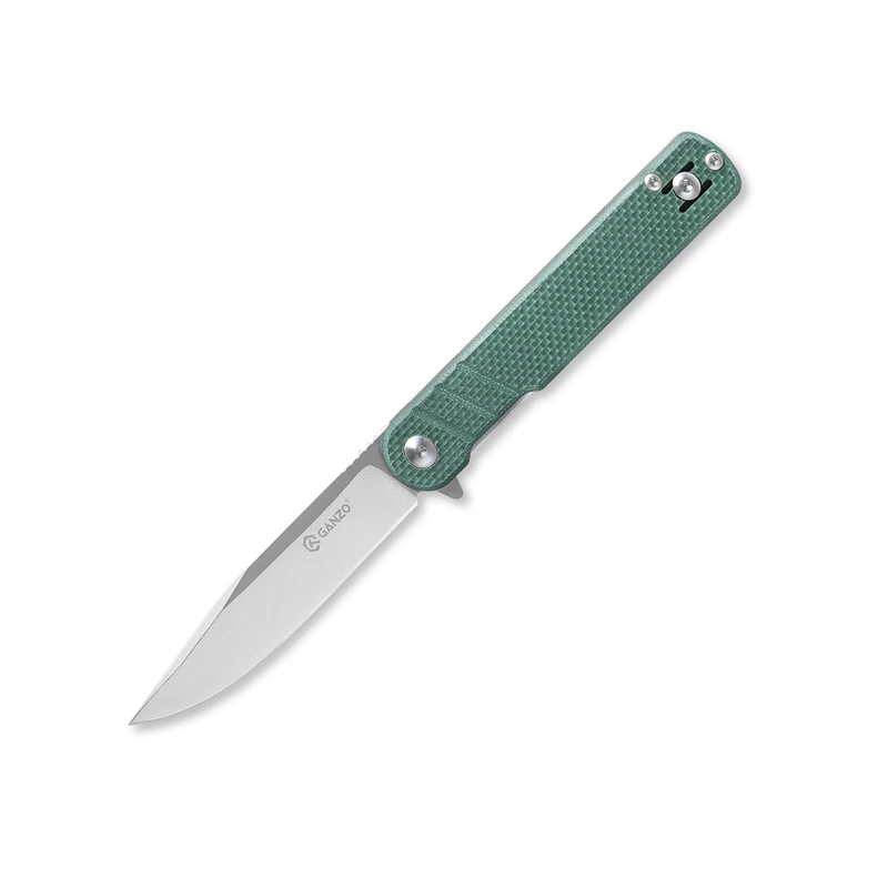 Ніж складаний туристичний Ganzo G772-GB (8.9 см) 8CR14 / G10 зелений — Ganzo