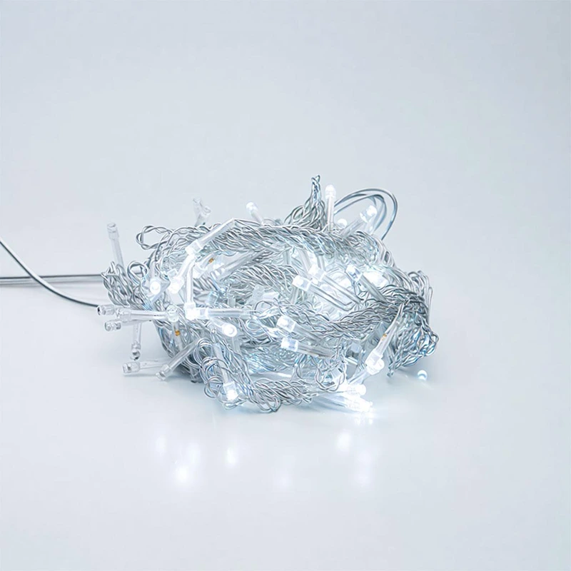 Новорічна гірлянда штора 2х2 м 80 LED кімнатна білий провід Білий ZWM2280LEDW