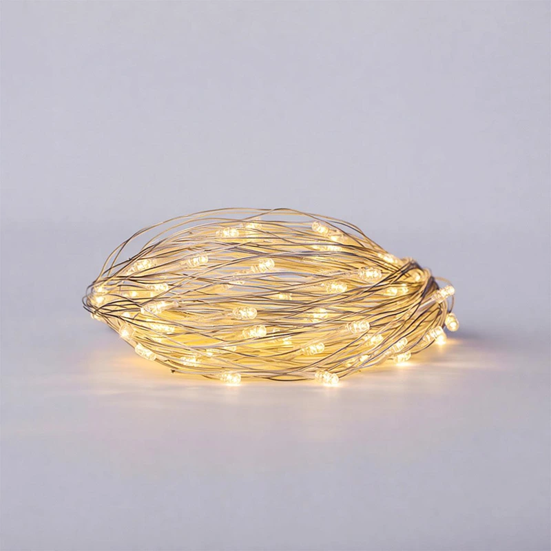 Новорічна гірлянда штора 2х2 м 80 LED кімнатна білий провід Жовтий ZWM2280LEDY