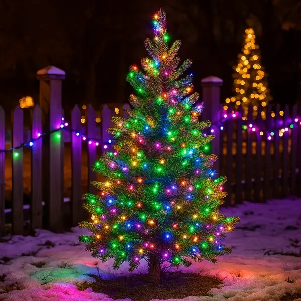 Гірлянда Нитка вулична 30 м 300 LED білий провід Мультиколор CF300L30MWML