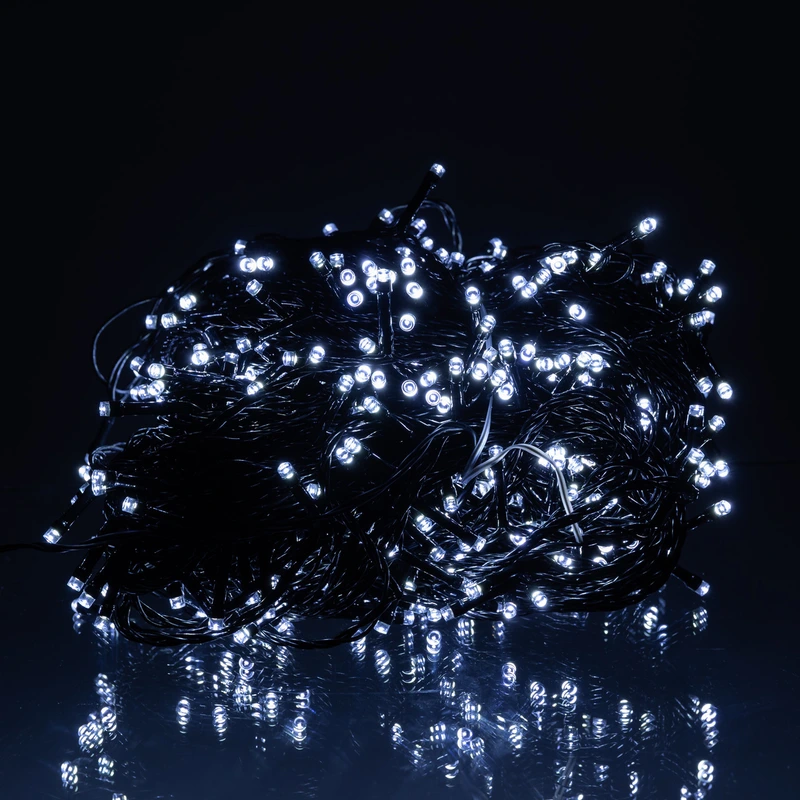 Гірлянда Різдвяна фея вулична 50 (м) 500 LED чорний провід Білий CF500L50MBW