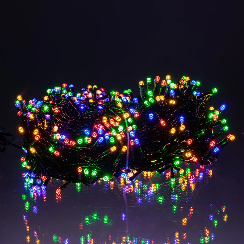 Гірлянда Різдвяна фея вулична 50 (м) 500 LED чорний провід Мультиколор CF500L50MBML