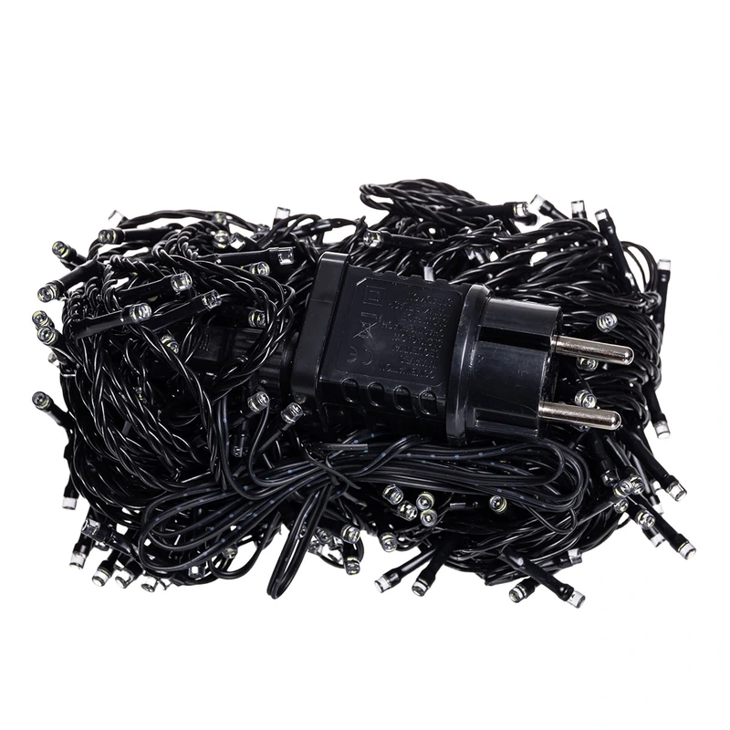 Гірлянда Нитка вулична 30 (м) 300 LED чорний провід Жовтий CF300L30MBY