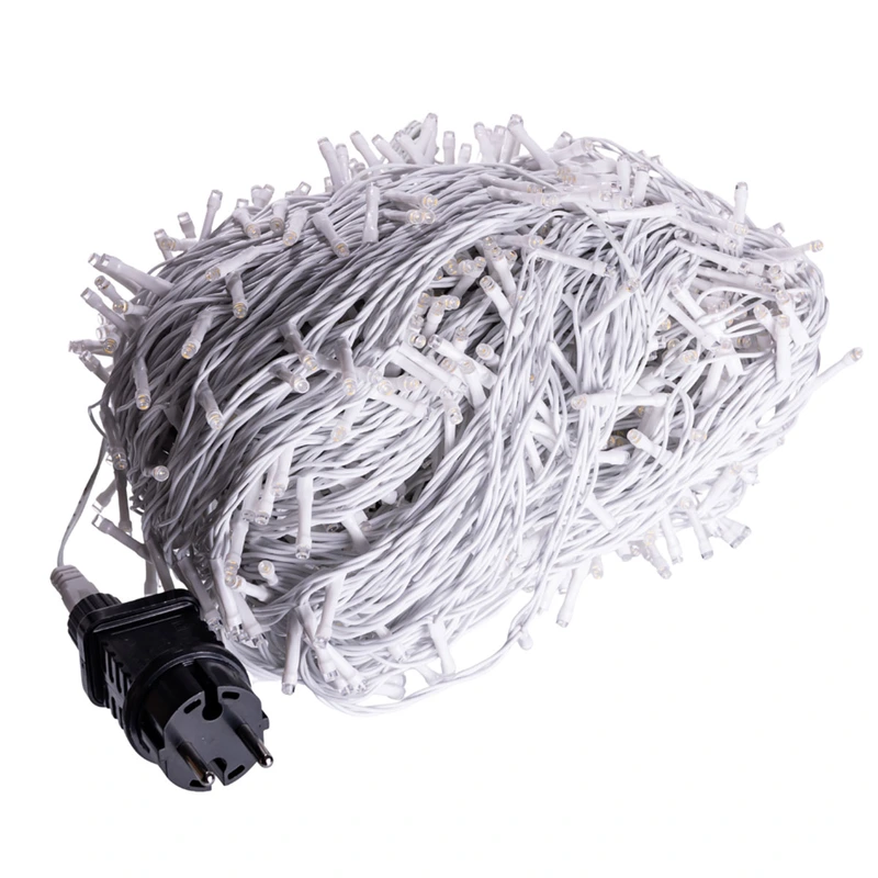 Гірлянда Різдвяна фея вулична 100 м 1000 LED білий провід Синій CF1000L100MWBL