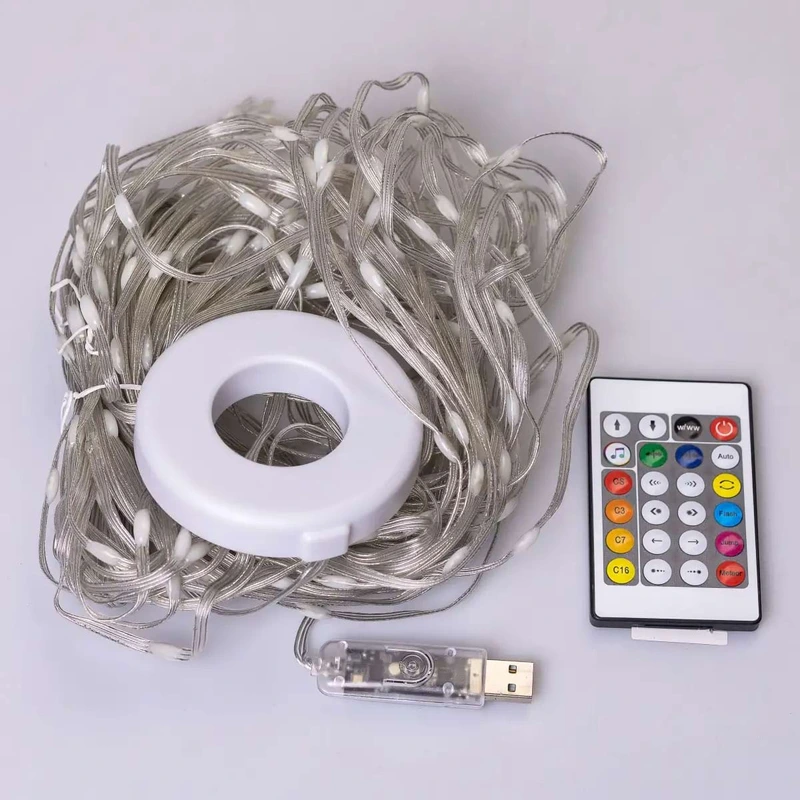 Розумна гірлянда Smart 200 LED довжина 2 м з керуванням зі смартфона прозора, мультиколор 1733042W