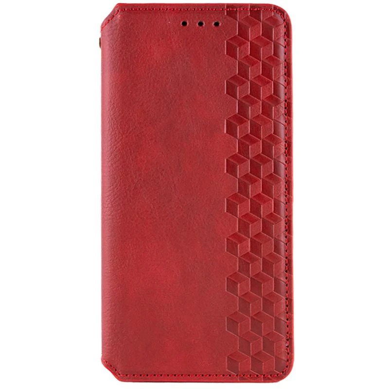 Шкіряний чохол-книжка GETMAN Cubic (PU) для Apple iPhone XR (6.1") Червоний