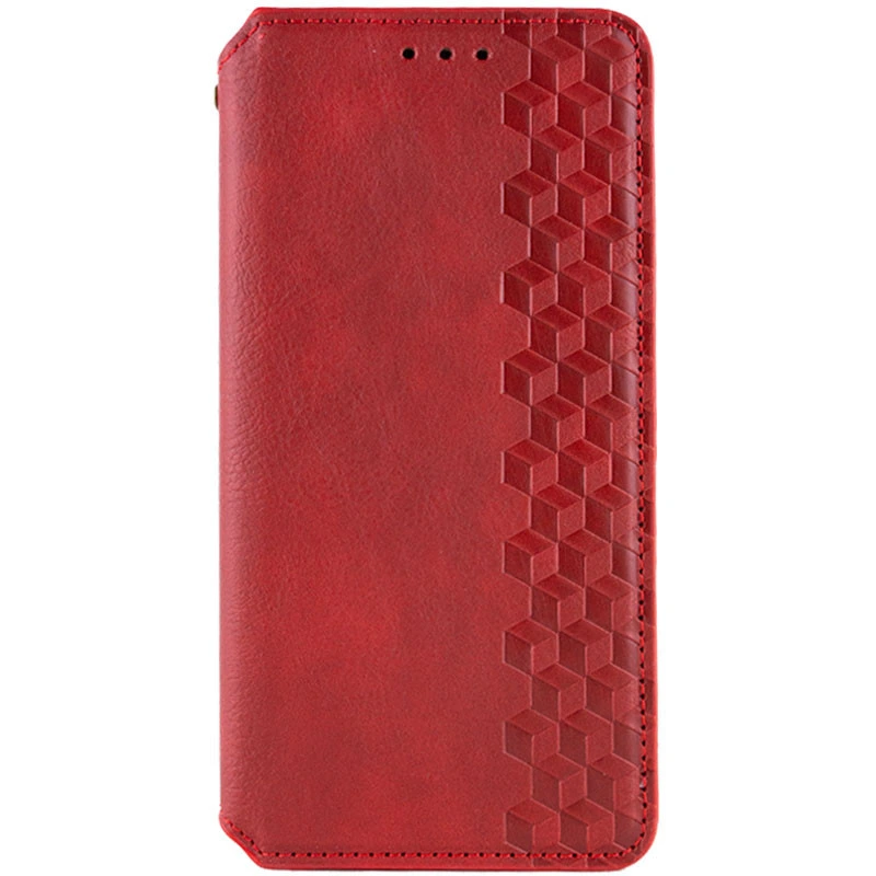 Шкіряний чохол-книжка GETMAN Cubic (PU) для Motorola Edge 40 Червоний