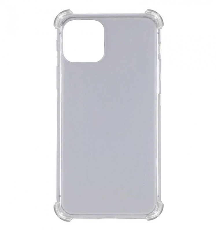 TPU чохол GETMAN Ease logo посилені кути для Apple iPhone 12 Pro Max (6.7") Сірий (прозорий)