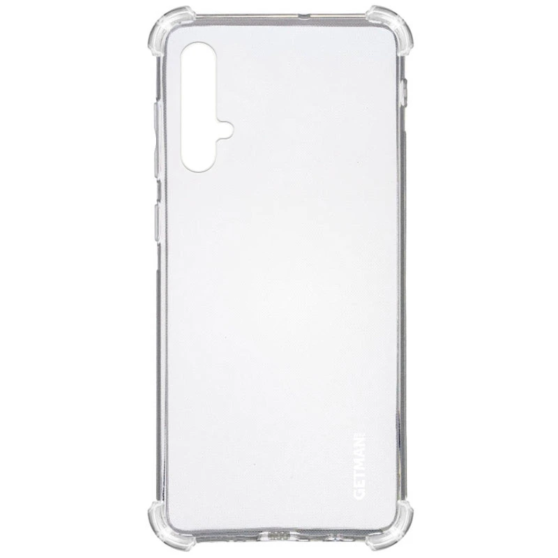 TPU чохол GETMAN Ease logo посилені кути для Huawei Honor 20 / Nova 5T Безбарвний (прозорий)