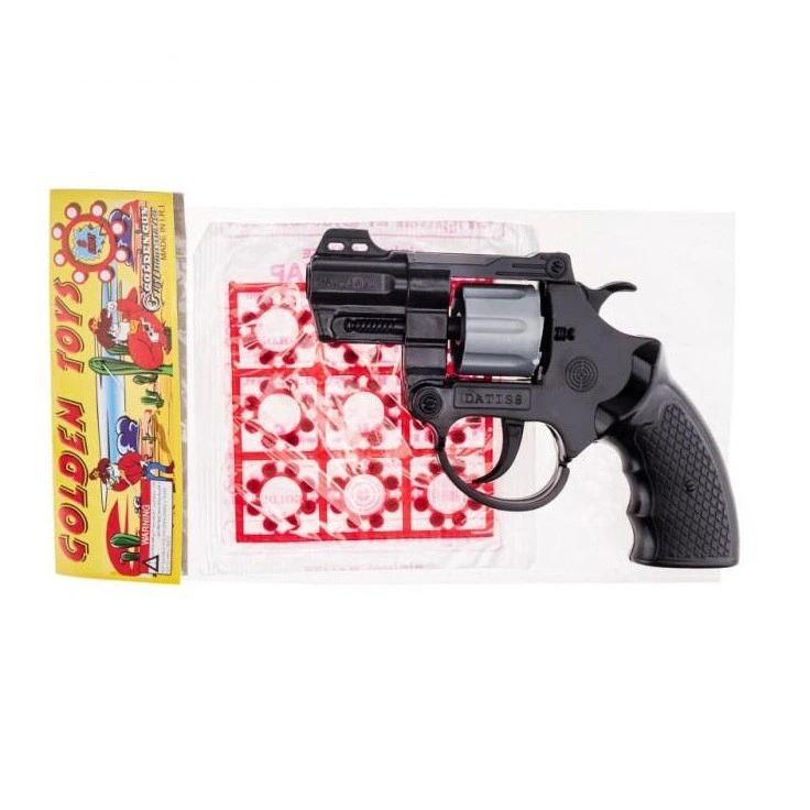 Іграшковий револьвер з пістонами "DATIS" Golden Gun 119GG — Golden Gun