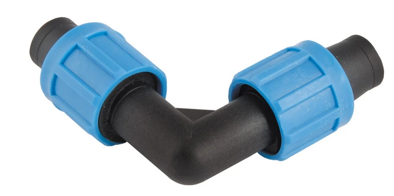 Кутник затискний для крапельної стрічки ГОСПОДАР 90° 16 мм 92-9158