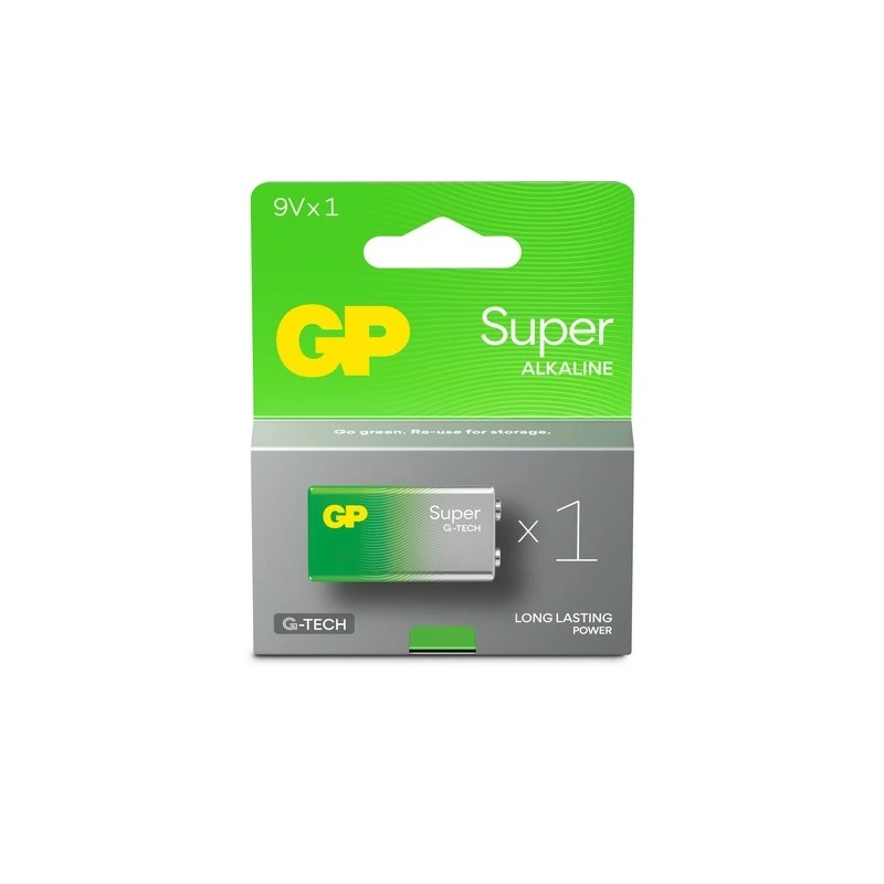 Батарейка крона GP 9V/6LF22 SUPER ALKALINE (1шт) — GP