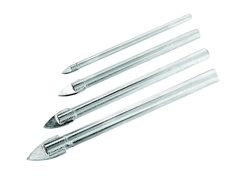 Набір свердел-піка для скла та кераміки GRANITE 4 шт 4х60/5х65/6х68/8х70 мм 2-01-004