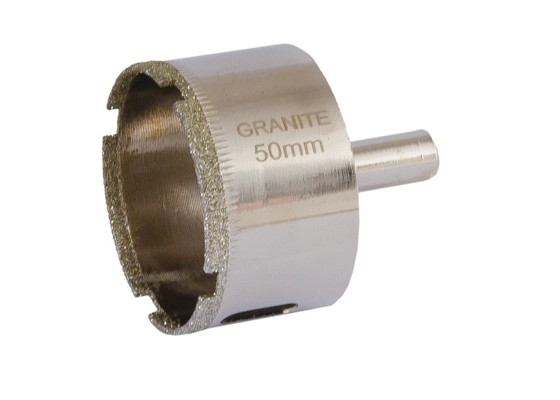 Свердло для скла та кераміки GRANITE трубчасте з алмазним напиленням 50 мм 2-01-250