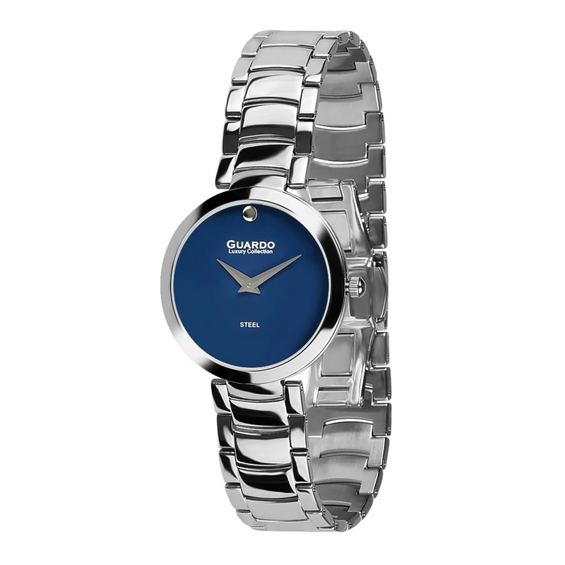 Жіночий годинник Guardo S02407-3 Silver-Blue