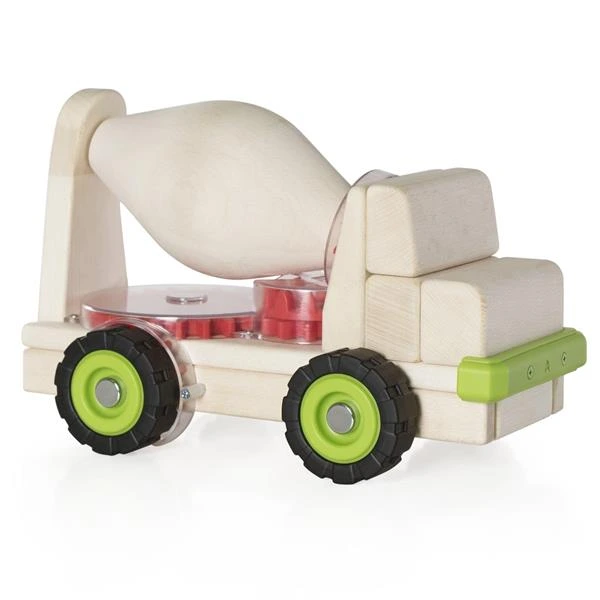Велика машинка Guidecraft Block Science Trucks Бетоновоз дерев'яний 38 см (G7530) — Guidecraft
