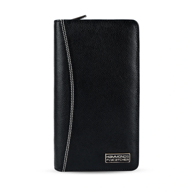 Дорожнє шкіряне портмоне Hammonds Flycatcher PH601 Black (Чорний) — Hammonds Flycatcher