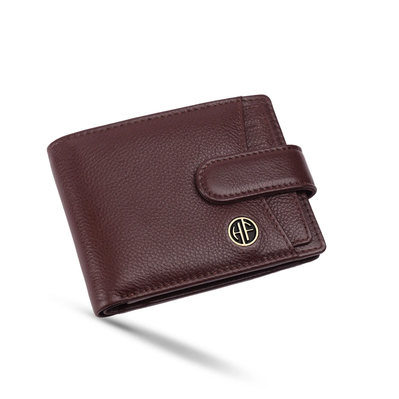 Чоловічий шкіряний гаманець Hammonds Flycatcher HF502 Redwood Brown (Коричневий)