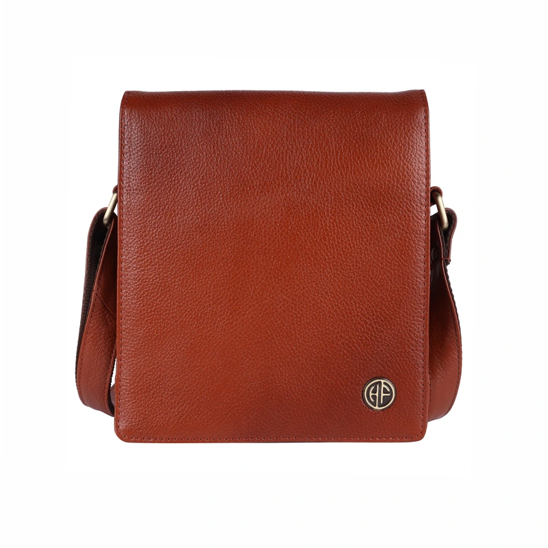 Чоловіча сумка через плече шкіряна Hammonds Flycatcher SB1159 Tan (Коричневий)