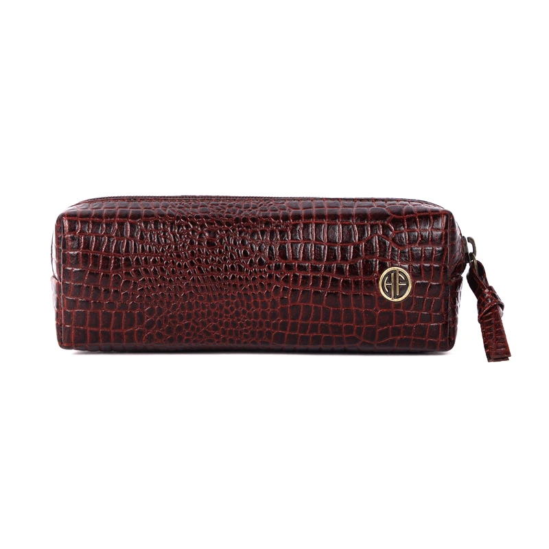 Косметичка чохол шкіряна Hammonds Flycatcher UC501 Croco Brown (Коричневий) — Hammonds Flycatcher