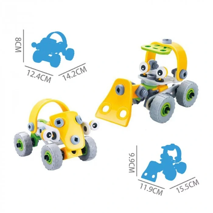 Конструктор Build&Play 2 в 1 "Будівельники" HANYE J-7725, 56 елемента — HANYE