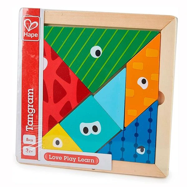 Гра-головоломка Hape Дерев'яний танграм (E1630) — Hape