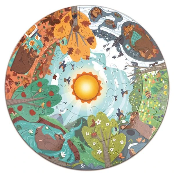 Пазл круглий Hape Чотири сезони 16 ел. (E1636) — Hape