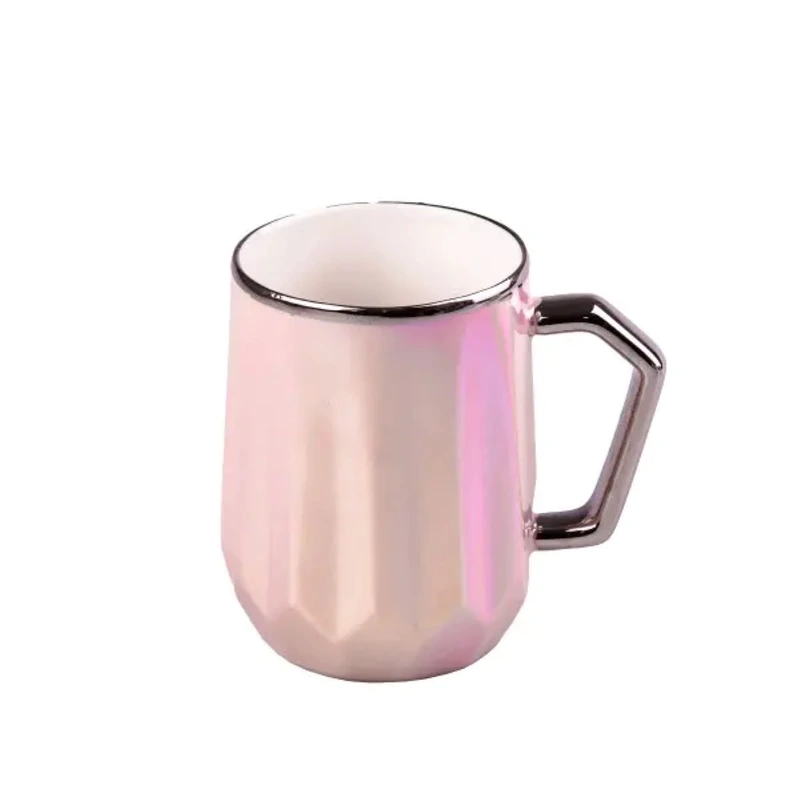 Чашка порцелянова Glaze 450мл у дзеркальній глазурі чашки для кави HPCYM0885P — Happy Life