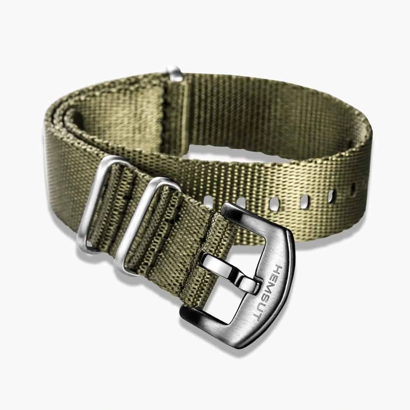 Ремінець Hemsut Military Green нейлон 18 мм.