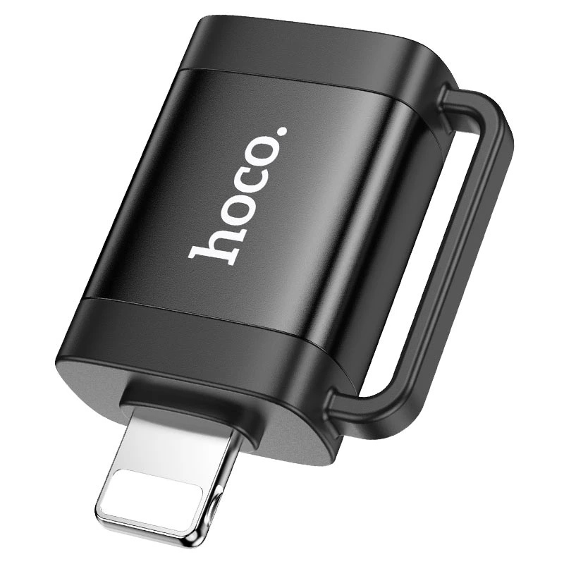 Адаптер HOCO UA31A iP male to USB female OTG adapter Black — Hoco