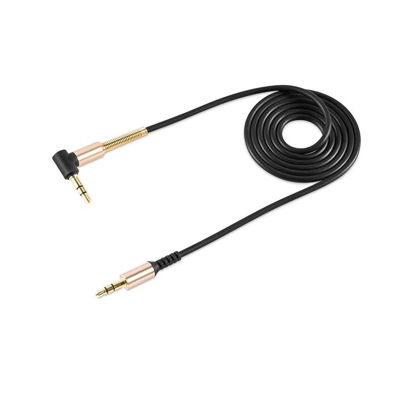 Аудіокабель HOCO UPA02 3.5mm male to 3.5mm male, TPE, 1m, Black — Hoco